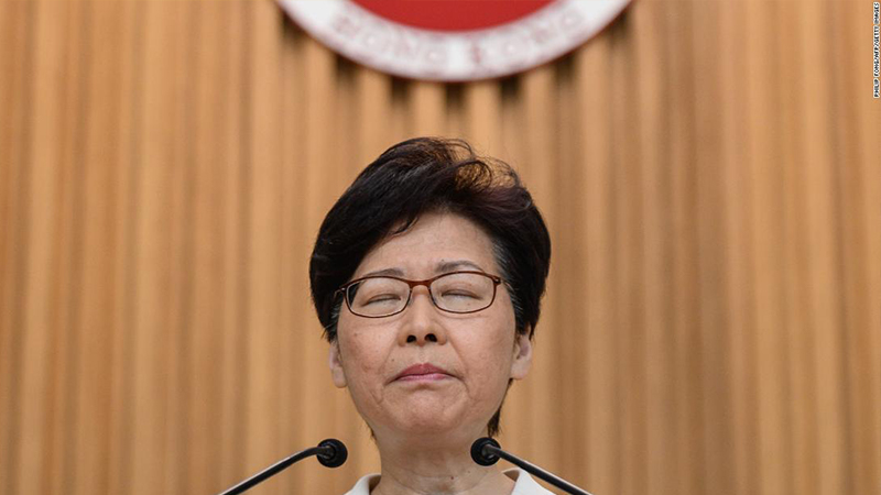 Hong Kong baş yöneticisi Lam’in ses kaydı sızdı: Seçeneğim olsa istifa ederdim