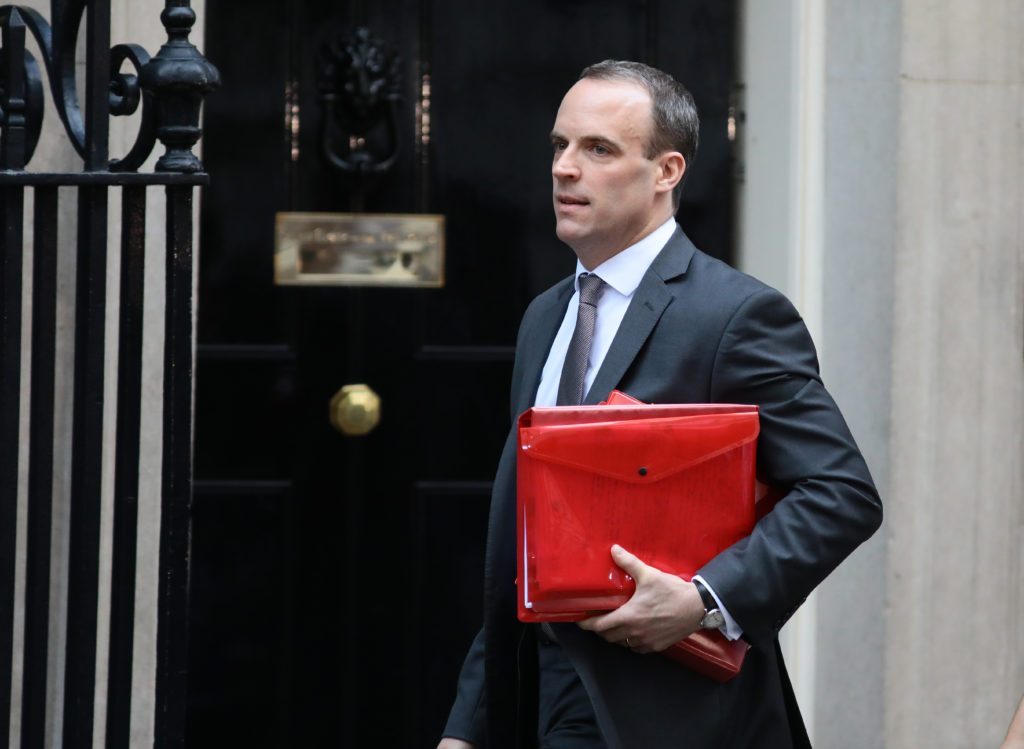 Raab urges Iran to take diplomatic route amid tensions