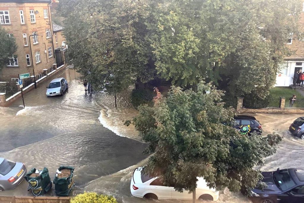 Finsbury Park floods: Evacuations following burst water main