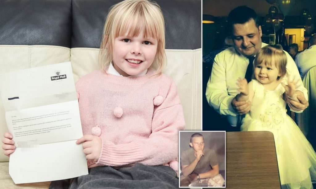 Ölen babasına mektup yazan küçük kız beklenmedik bir yanıt aldı
