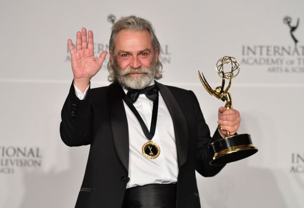 Turkish actor Haluk Bilginer wins Emmy Award