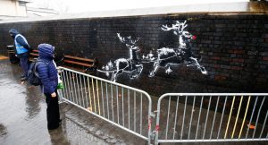 Banksy’nin son eseri saatler içinde tahrif edildi