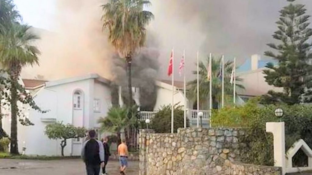 KKTC’deki otelde yangınında İngiliz turist hayatını kaybetti