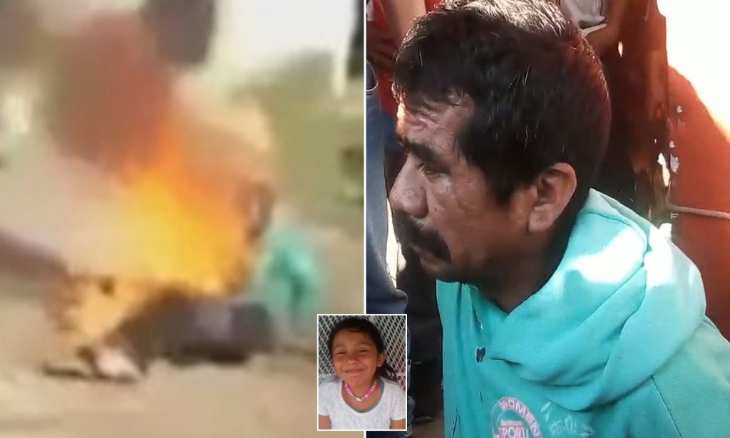Tecavüz ettiği kızı öldüren adamı benzin dökerek yaktılar