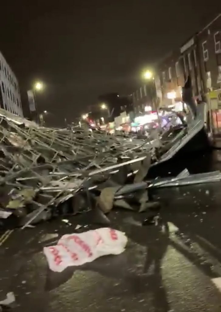Roof blown off in Slough as Storm Brendan hits