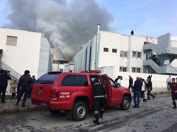 Lefkoşa Dr. Burhan Nalbantoğlu Devlet Hastanesi’nde yangın