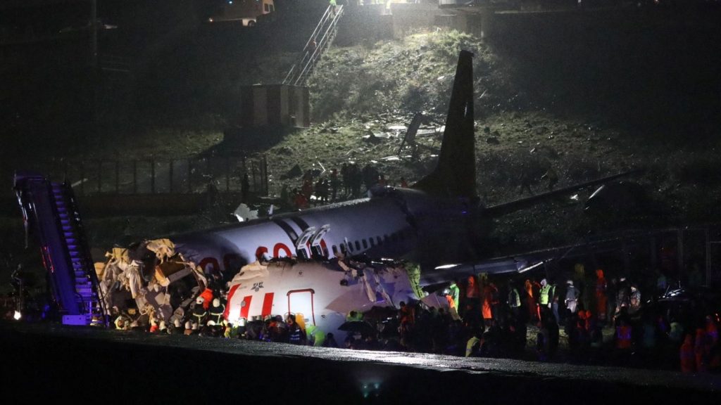 Pegasus Airlines flight skids off runway in Istanbul