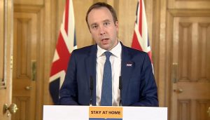 İngiltere Sağlık Bakanı Matt Hancock’ta da Koronavirüs çıktı