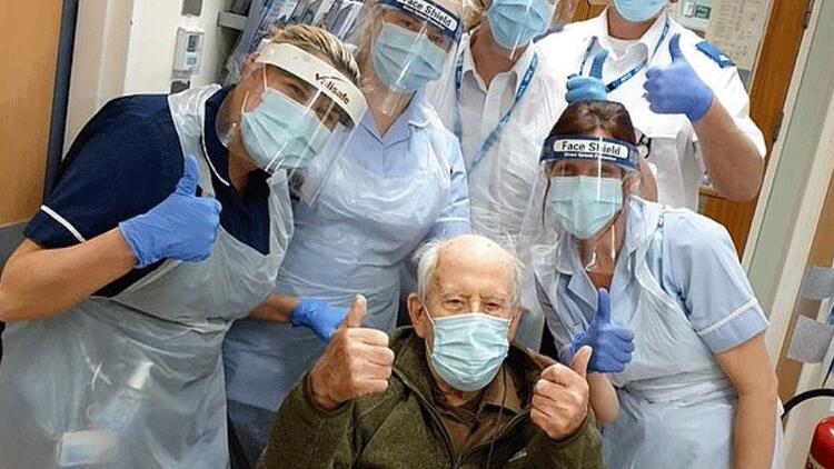 İngiltere’de 101 yaşındaki adam koronavirüsü yendi