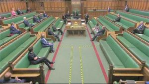Çoğu milletvekilinin Zoom ile bağlandığı parlamentonun ilk sanal oturumu gerçekleşti