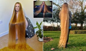 Saçını 34 yıldır uzatan Londralı kadın Guinness Rekorlar Kitabı’na başvuracak