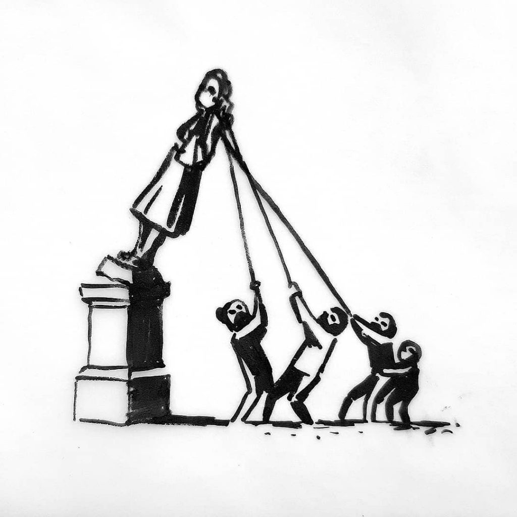 Banksy’den köle taciri Edward Colston çizimi