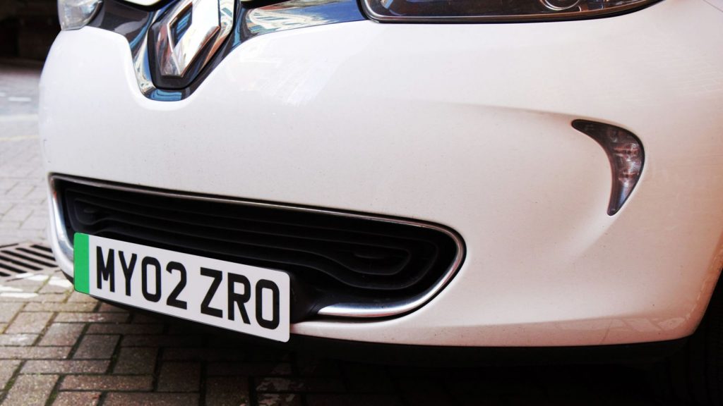 Electric cars to avoid congestion charges with green number plates