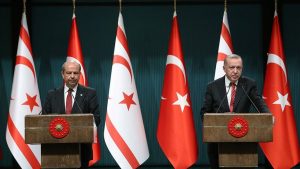 Cumhurbaşkanı Erdoğan, KKTC Başbakanı Tatar ile görüştü