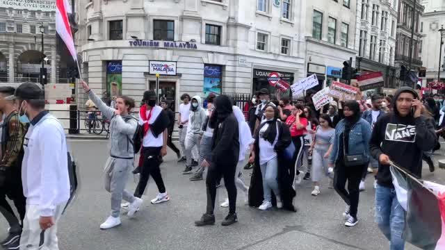 Londra’da “Yemen” protestosu