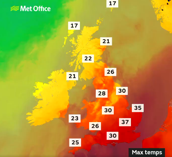 UK is set to heat up with blistering heatwave