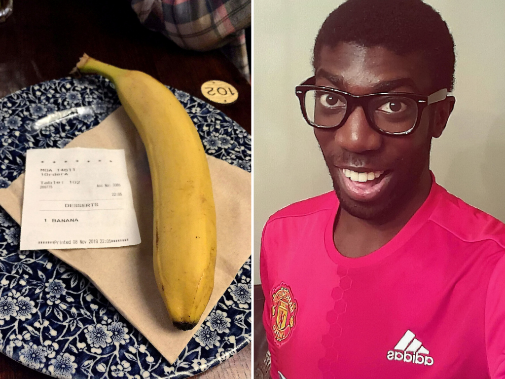 Racist ordered to pay victim £1,200 after sending him a banana at Wetherspoons