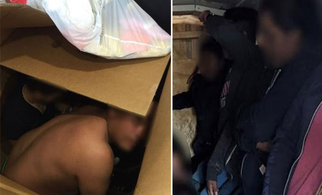 ABD’de karton kutulardan kaçak göçmen çıktı