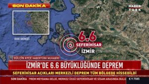 İzmir’de 6.6 büyüklüğünde deprem meydana geldi
