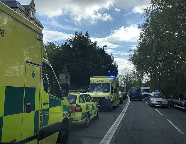 13 school students taken to hospital in north London