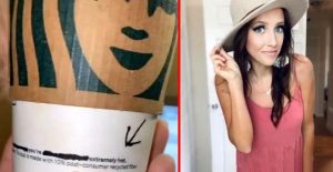 Kahve siparişi veren kadın, bardağında yazan not karşısında şoka uğradı