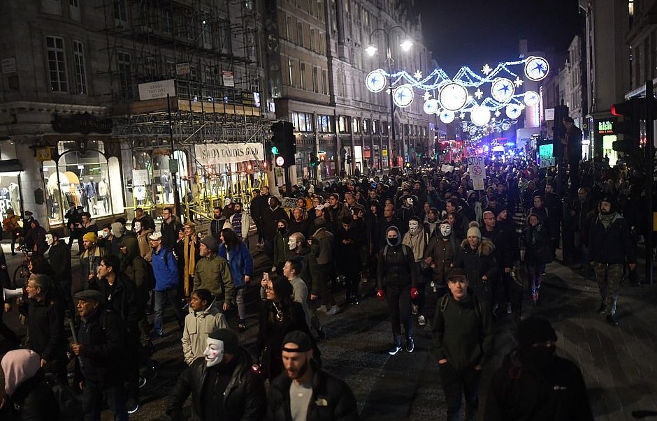 190 anti-lockdown protesters arrested in London
