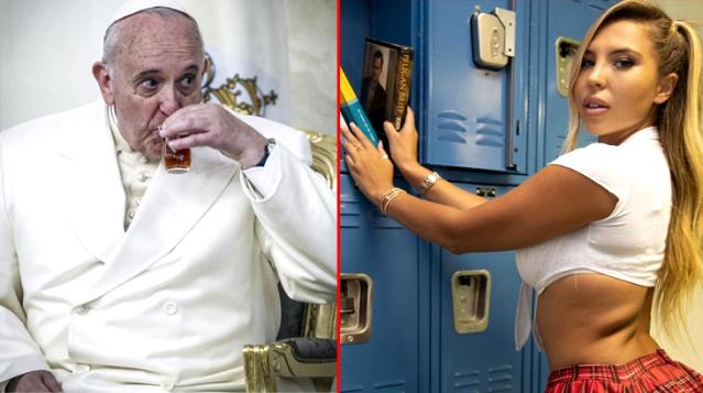 Papa’nın hesabından Brezilyalı modelin bikinili fotoğrafı beğenildi