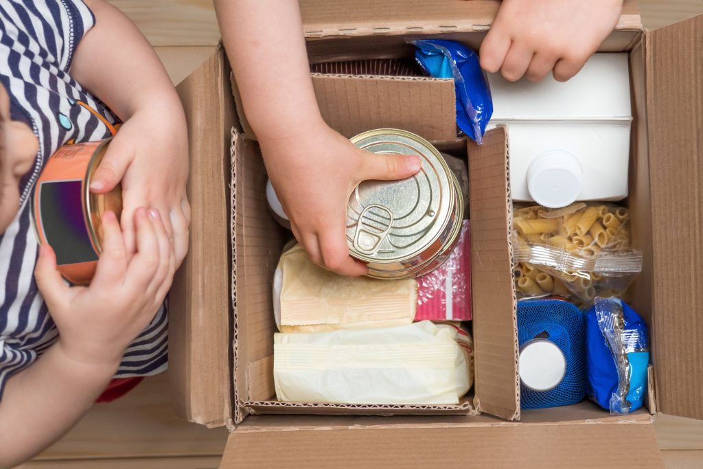 For the first time UNICEF will help feed children in the UK
