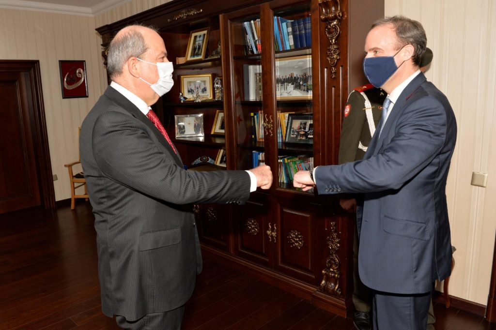 Foreign Secretary Dominic Raab met with TRNC President Ersin Tatar