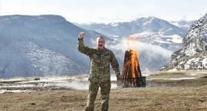 Aliyev Nevruz ateşini Şuşa’da yaktı