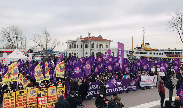İstanbul Sözleşmesi’nin feshedilmesine karşı eylem