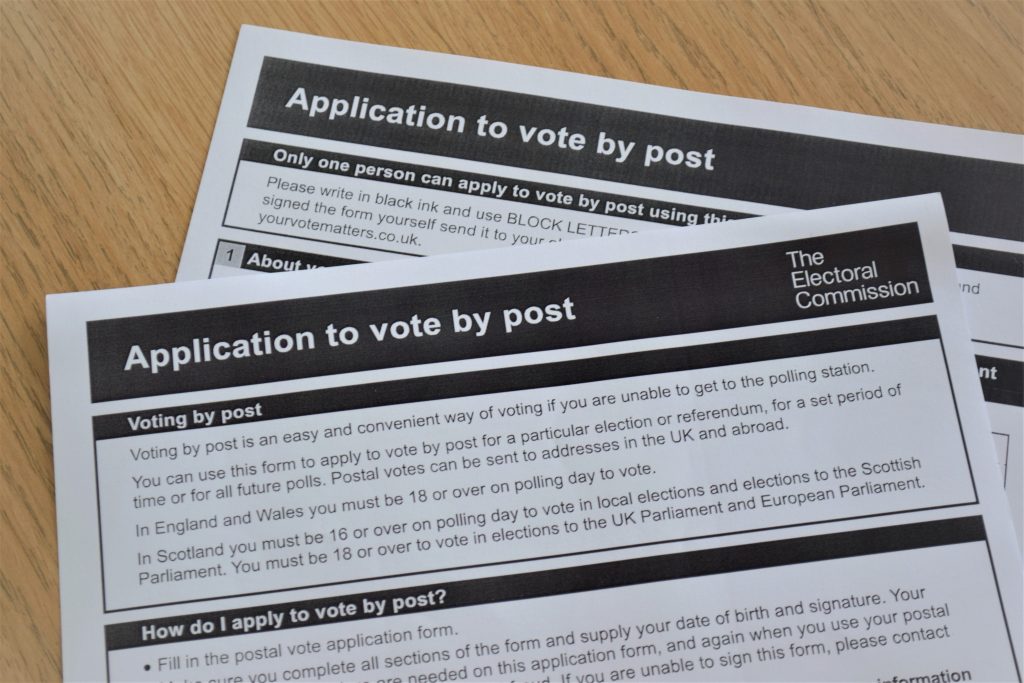 Last chance to apply for postal voting