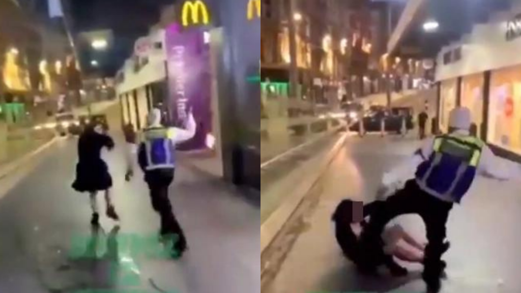 McDonald’s guard arrested after woman was beaten and kicked 