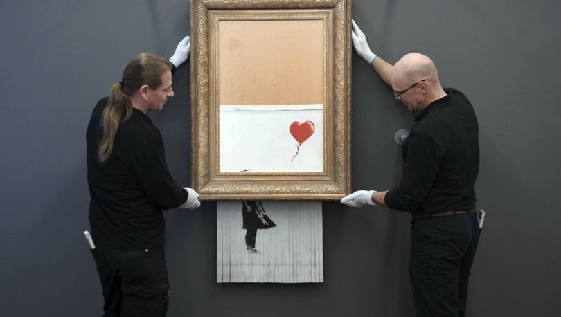 Banksy’nin ‘parçaladığı’ meşhur eseri yeniden satışta
