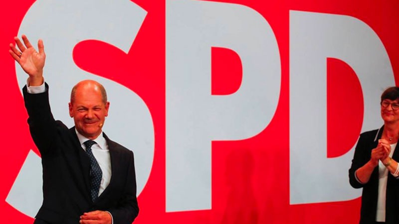 Almanya’da resmi geçici sonuçlara göre birinci parti olan SPD’nin adayı Olaf Scholz, koalisyonu kimlerle kuracağını açıkladı