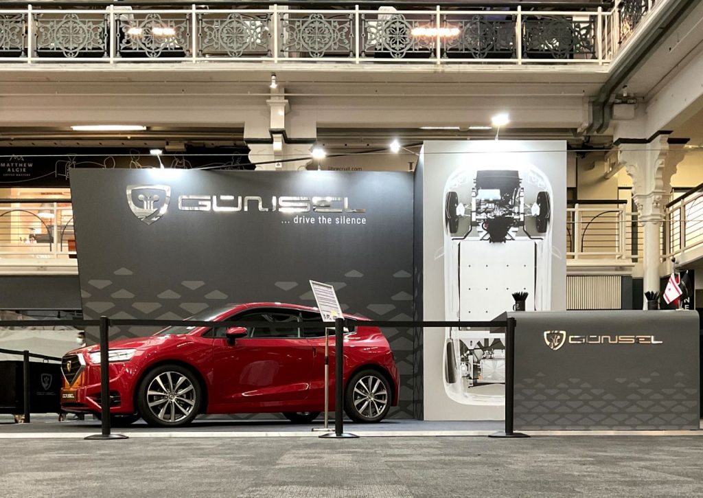 GÜNSEL showcases its electric car B9 in London