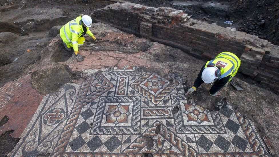Largest Roman mosaic found in London