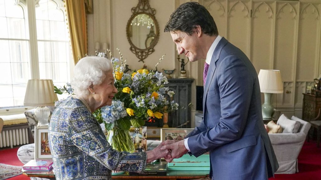 Queen meets Canadian Prime Minister Justin Trudeau