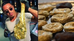 Altın kaplamalı kayısı 520 pound’dan satılıyor