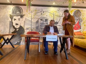 Timur Öztürk held book launch in London