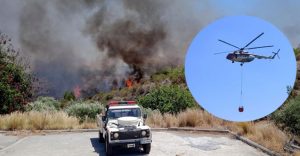 Kuzey Kıbrıs’ta yangın yeniden alevlendi
