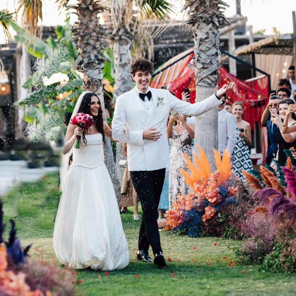 Ebru Şahin ve Cedi Osman aşklarının başladığı yerde düğün yaptı