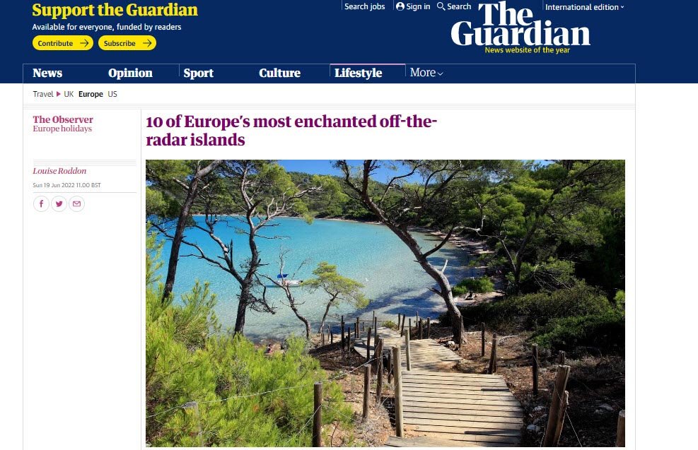 Turizm Cenneti Bozcaada İngiliz basınında