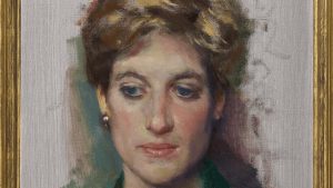 Prenses Diana’nın portresi ilk kez sergilendi