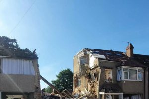 Child killed as gas explosion destroys house in south London