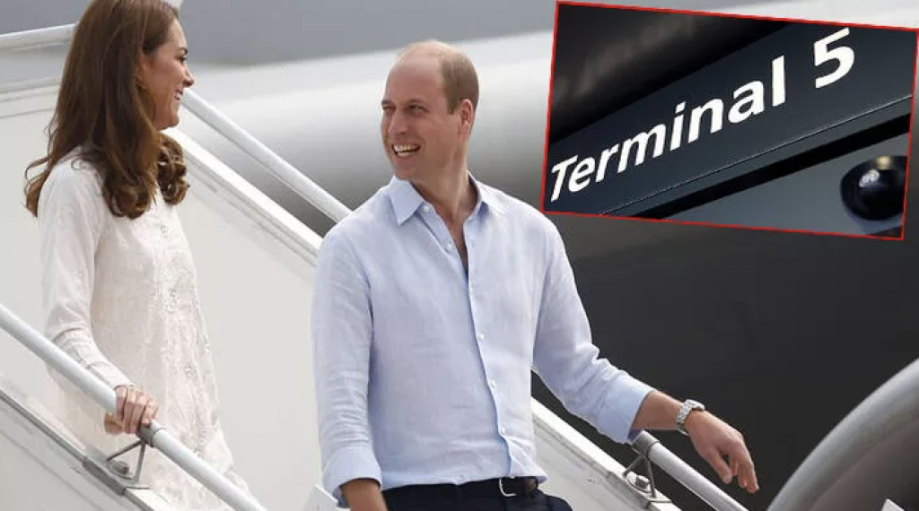 Prens William ve Düşes Kate Middleton’ın havalimanı ziyafeti