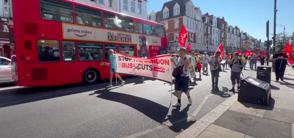 March held in Haringey against the removal of bus cuts