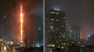 İstanbul’da 24 katlı gökdelende yangın: Alt katta başladı, en üste çıktı