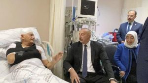 İlham Aliyev, Binali Yıldırım’ı ziyaret etti