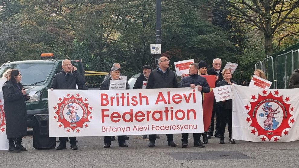 Alevi community held protest outside Turkish Embassy in London
